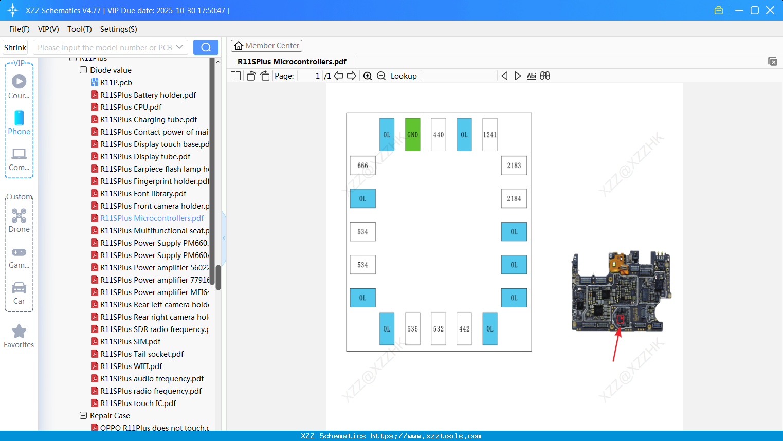 OPPO R11SPlus Microcontrollers